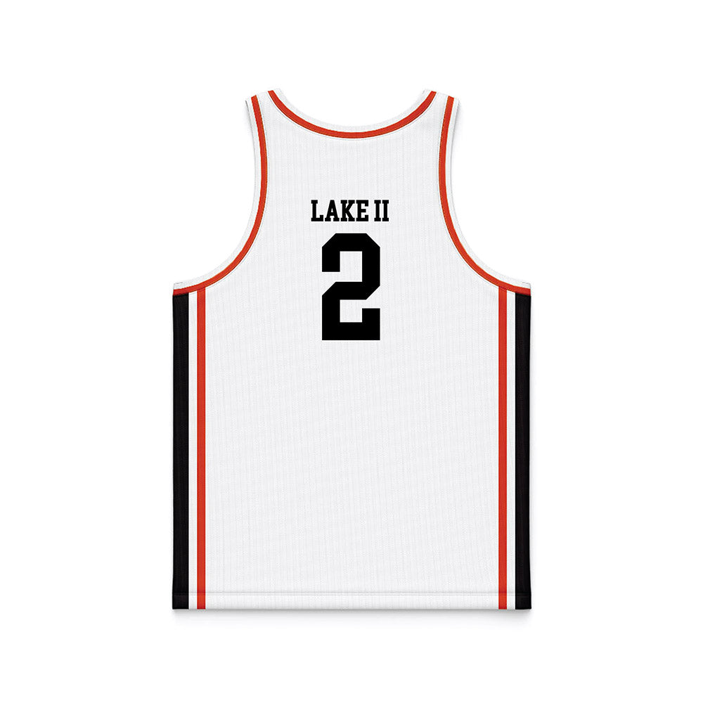 Oregon State - NCAA Men's Basketball : Josiah Lake II - White Basketball Jersey-1