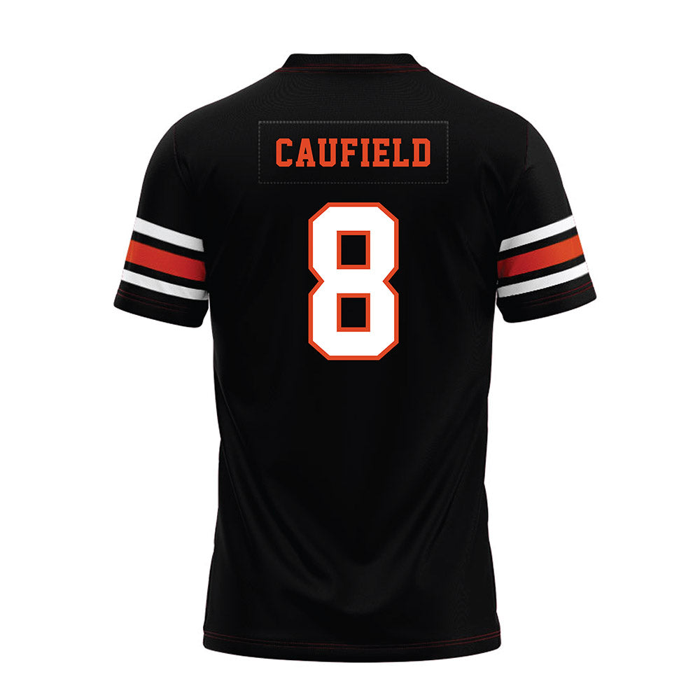 Oregon State - NCAA Football : Bryce Caufield - Black Premium Football Jersey-1