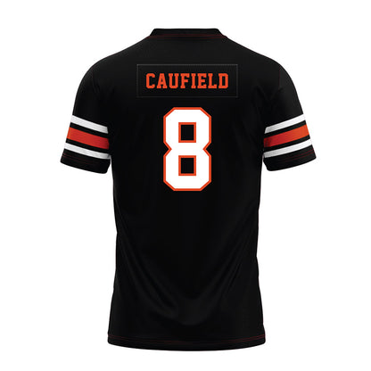 Oregon State - NCAA Football : Bryce Caufield - Black Premium Football Jersey-1