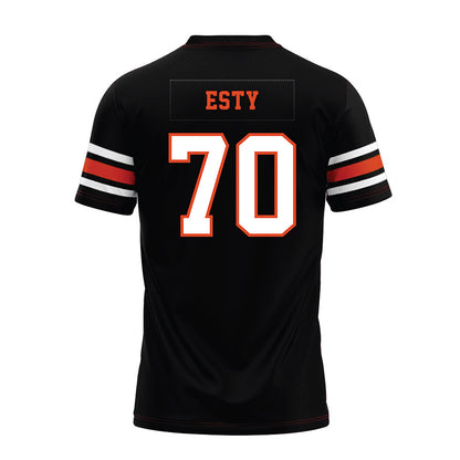Oregon State - NCAA Football : Zander Esty - Black Premium Football Jersey-1