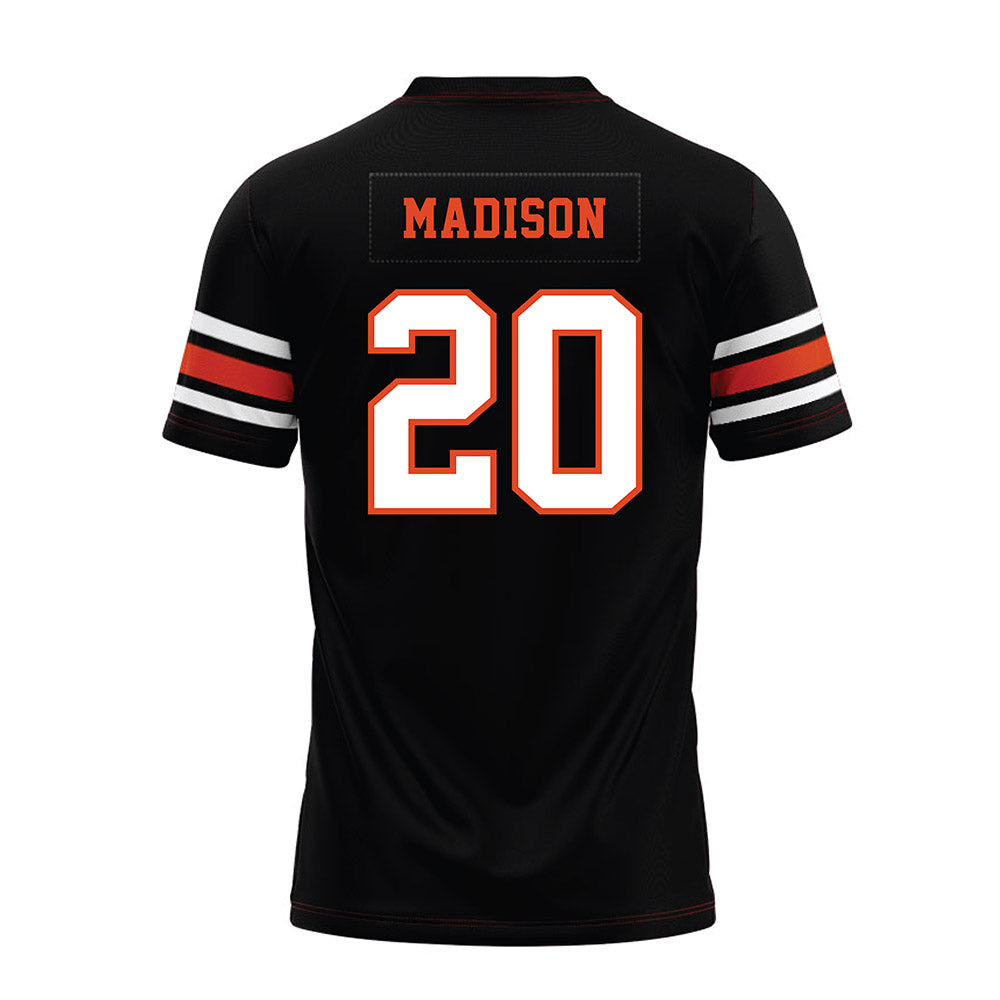 Oregon State - NCAA Football : David Madison - Black Premium Football Jersey-1