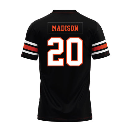 Oregon State - NCAA Football : David Madison - Black Premium Football Jersey-1