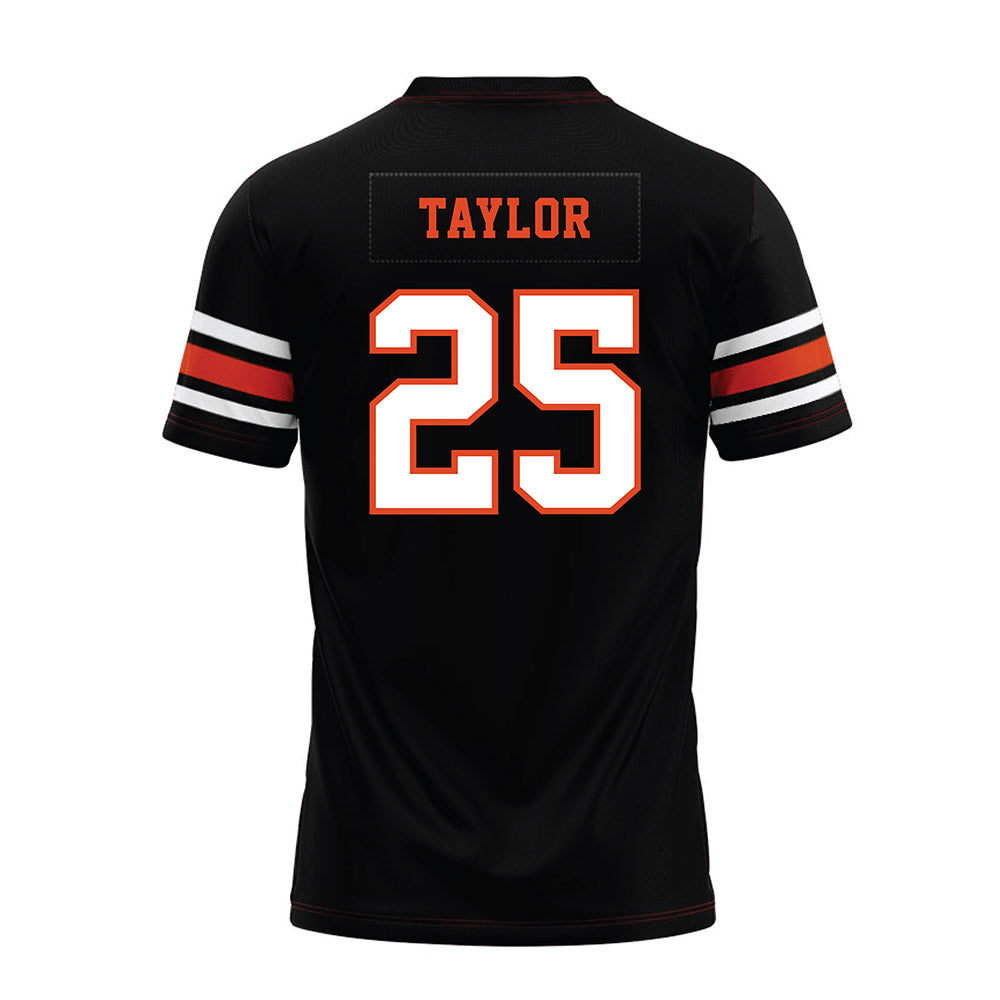 Oregon State - NCAA Football : Nikko Taylor - Black Premium Football Jersey-1