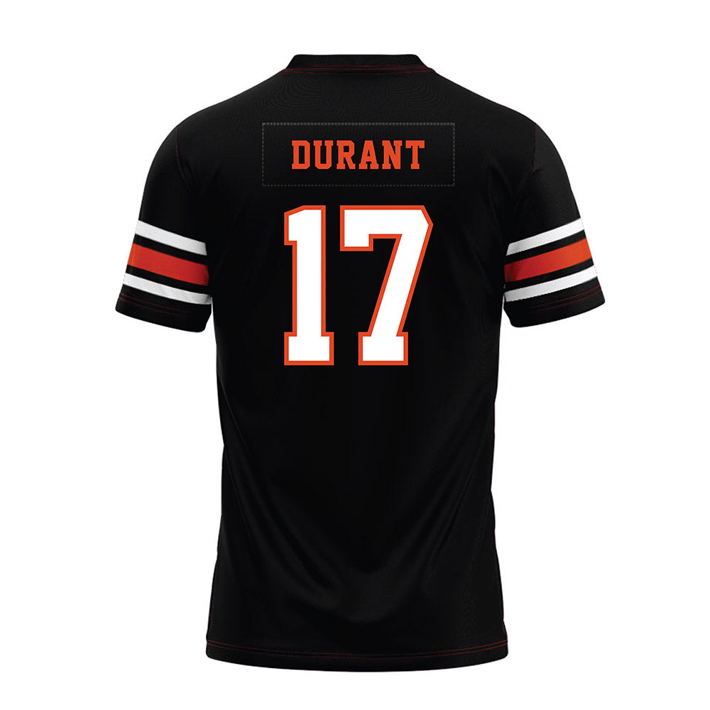 Oregon State - NCAA Football : Malachi Durant - Black Premium Football Jersey-1