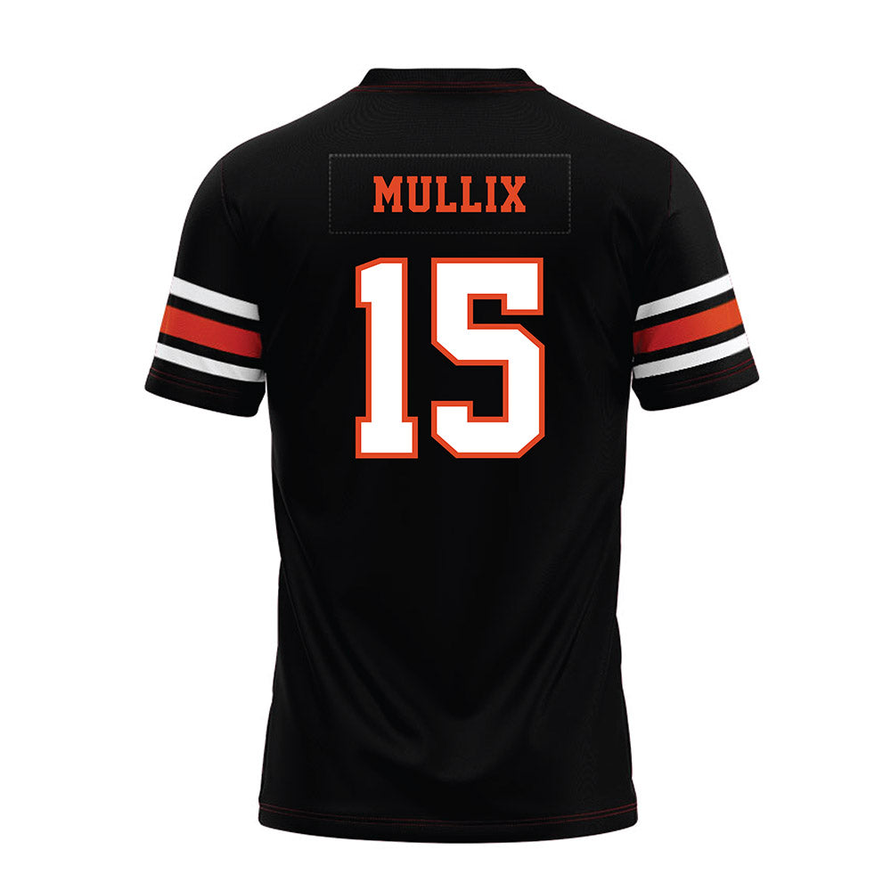 Oregon State - NCAA Football : Tahjae Mullix - Black Premium Football Jersey-1