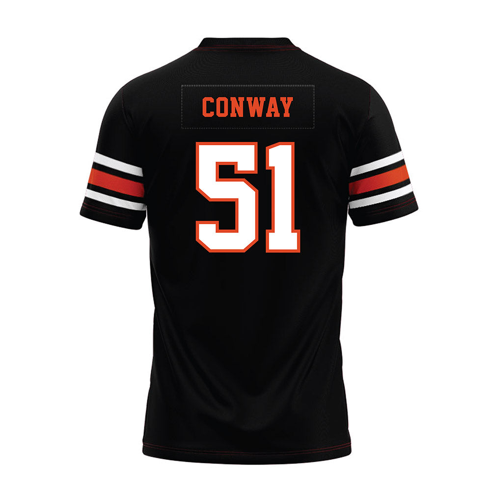 Oregon State - NCAA Football : Maddox Conway - Black Premium Football Jersey-1