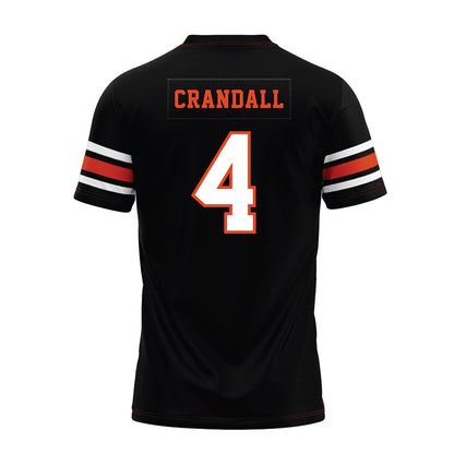 Oregon State - NCAA Football : TJ Crandall - Black Premium Football Jersey-1