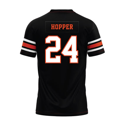 Oregon State - NCAA Football : Tyjai Hopper - Black Premium Football Jersey-1