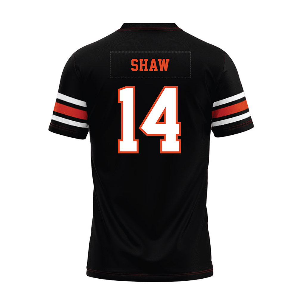 Oregon State - NCAA Football : Kord Shaw - Black Premium Football Jersey-1