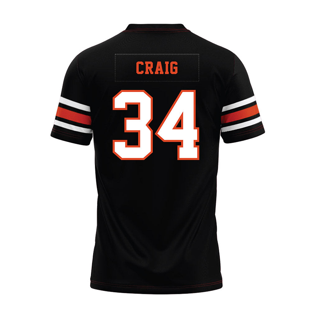 Oregon State - NCAA Football : Sean Craig - Black Premium Football Jersey-1