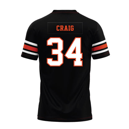 Oregon State - NCAA Football : Sean Craig - Black Premium Football Jersey-1