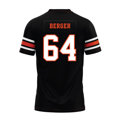 Oregon State - NCAA Football : Ryan Berger - Black Premium Football Jersey-1