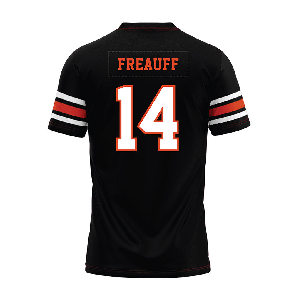 Oregon State - NCAA Football : Eddie Freauff - Black Premium Football Jersey-1