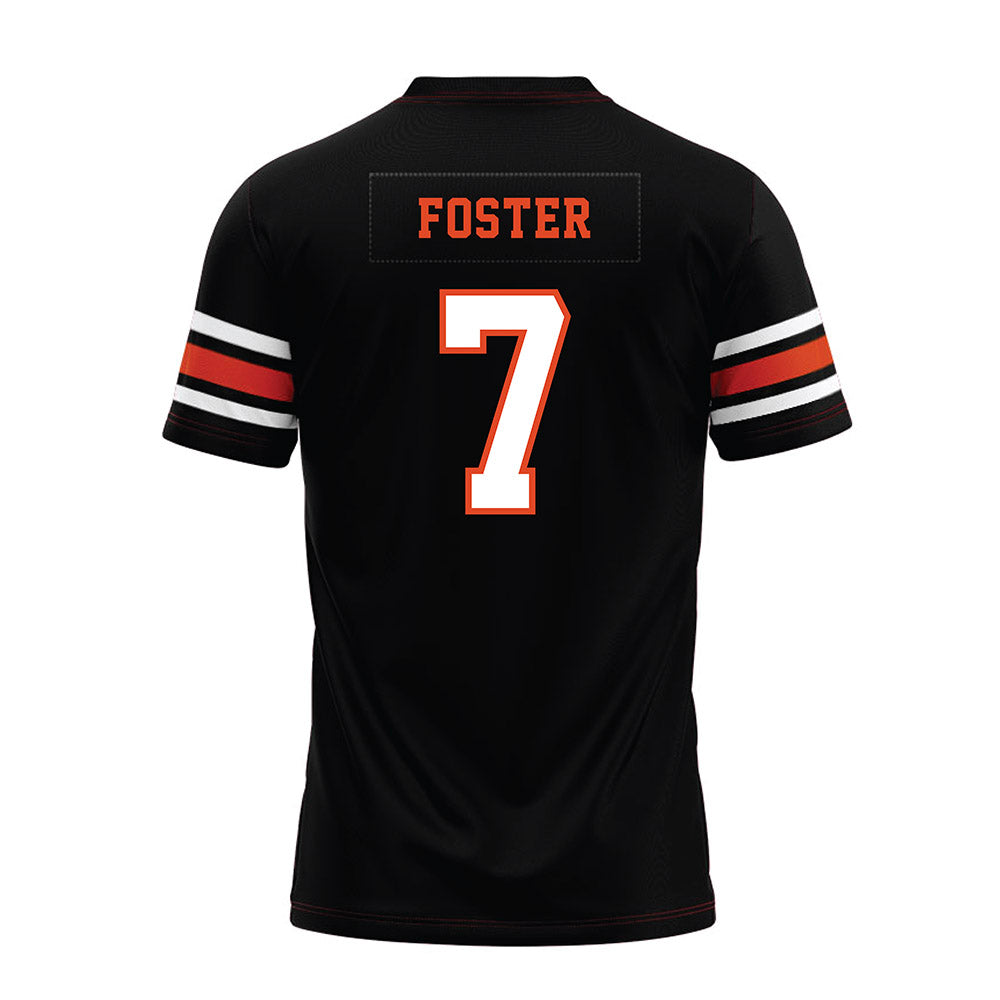 Oregon State - NCAA Football : Dexter Foster - Black Premium Football Jersey-1