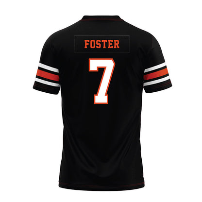 Oregon State - NCAA Football : Dexter Foster - Black Premium Football Jersey-1
