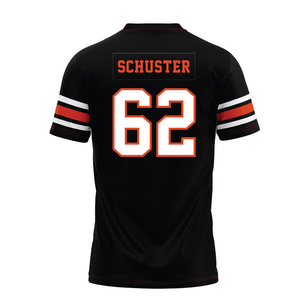 Oregon State - NCAA Football : Jacob Schuster - Black Premium Football Jersey-1