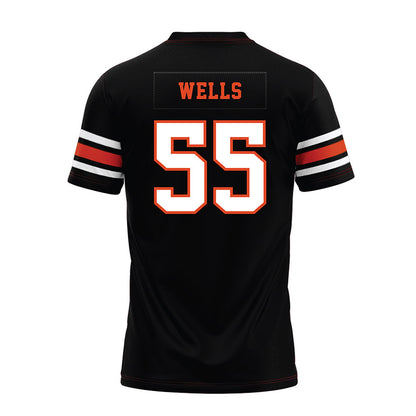 Oregon State - NCAA Football : Van Wells - Black Premium Football Jersey-1