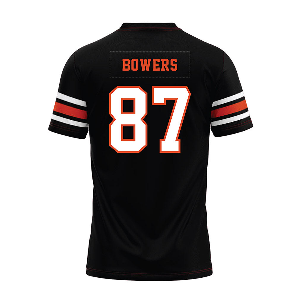 Oregon State - NCAA Football : Jackson Bowers - Black Premium Football Jersey-1