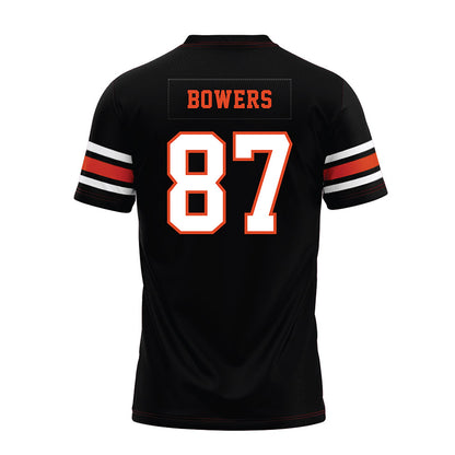 Oregon State - NCAA Football : Jackson Bowers - Black Premium Football Jersey-1