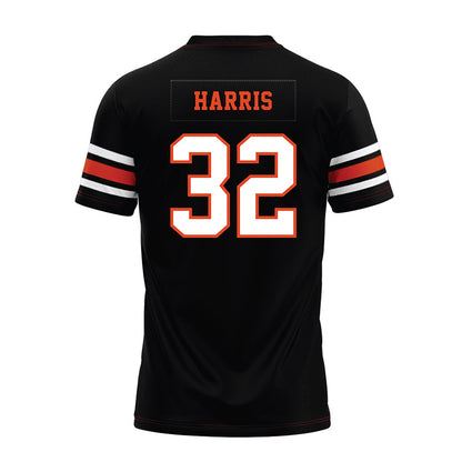 Oregon State - NCAA Football : Walker Harris - Black Premium Football Jersey-1