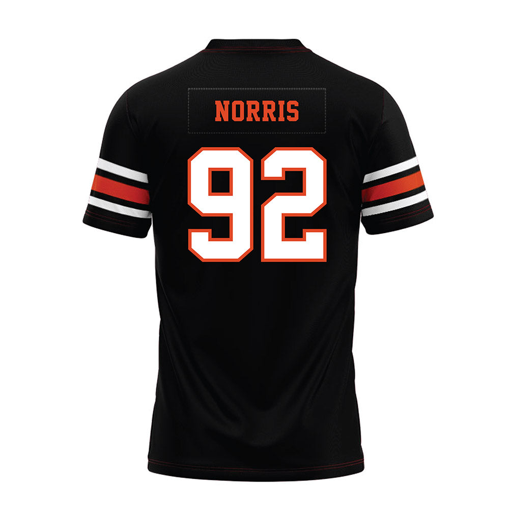 Oregon State - NCAA Football : Nick Norris - Black Premium Football Jersey-1