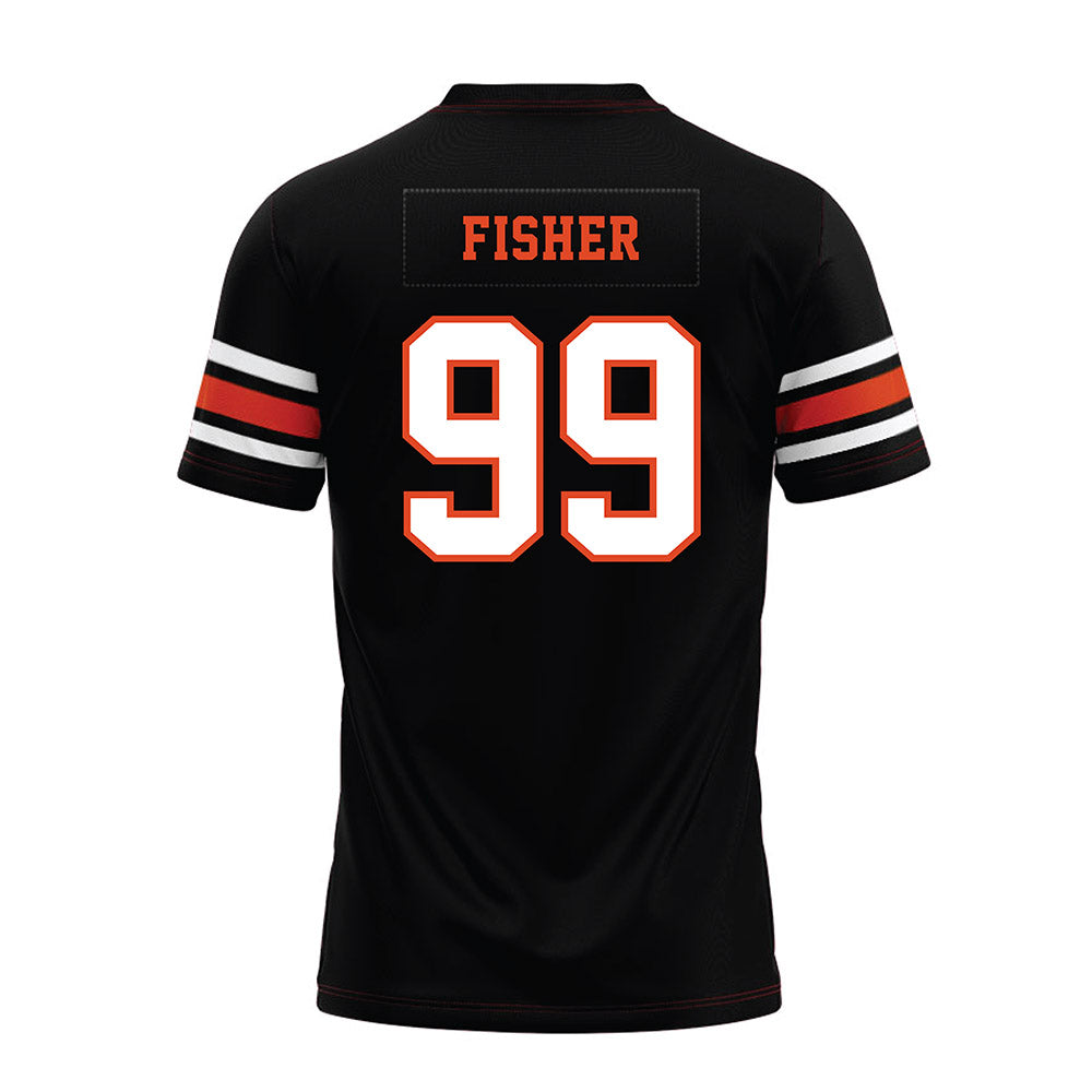 Oregon State - NCAA Football : Niklas Fisher - Black Premium Football Jersey-1