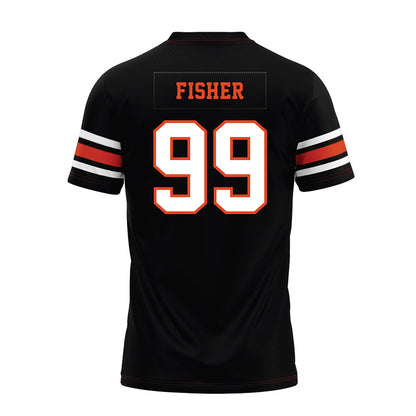 Oregon State - NCAA Football : Niklas Fisher - Black Premium Football Jersey-1