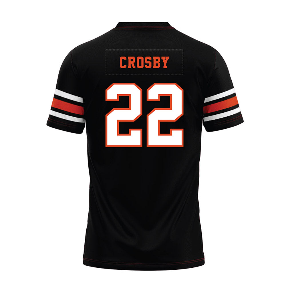 Oregon State - NCAA Football : Marquis Crosby - Black Premium Football Jersey-1
