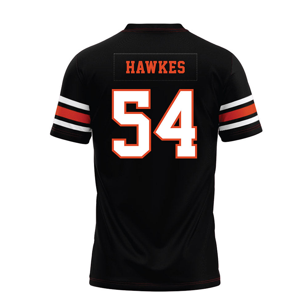 Oregon State - NCAA Football : Adam Hawkes - Black Premium Football Jersey-1