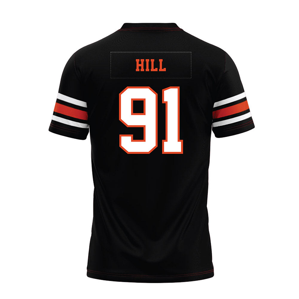 Oregon State - NCAA Football : Jaylen Hill - Black Premium Football Jersey-1