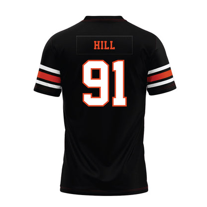 Oregon State - NCAA Football : Jaylen Hill - Black Premium Football Jersey-1