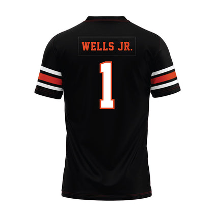 Oregon State - NCAA Football : David Wells Jr. - Black Premium Football Jersey-1