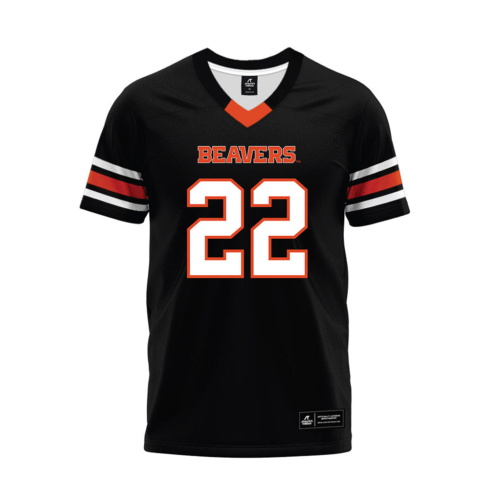 Oregon State - NCAA Football : Marquis Crosby - Black Premium Football Jersey-0