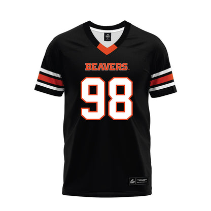 Oregon State - NCAA Football : Thomas Collins - Black Premium Football Jersey-0