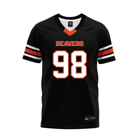 Oregon State - NCAA Football : Thomas Collins - Black Premium Football Jersey-0