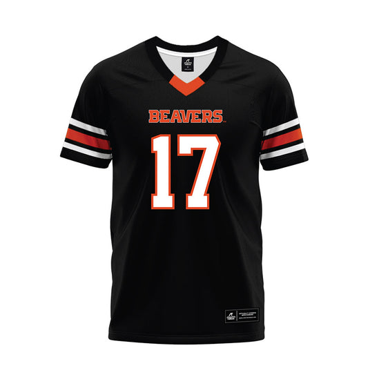 Oregon State - NCAA Football : Malachi Durant - Black Premium Football Jersey-0