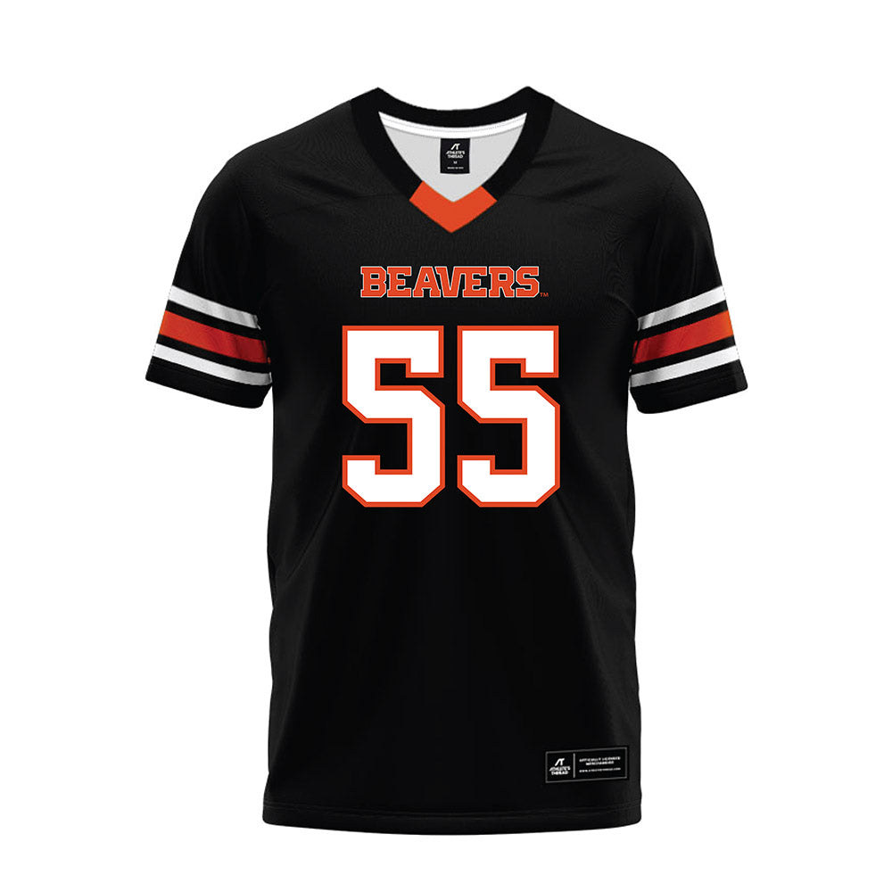 Oregon State - NCAA Football : Van Wells - Black Premium Football Jersey-0