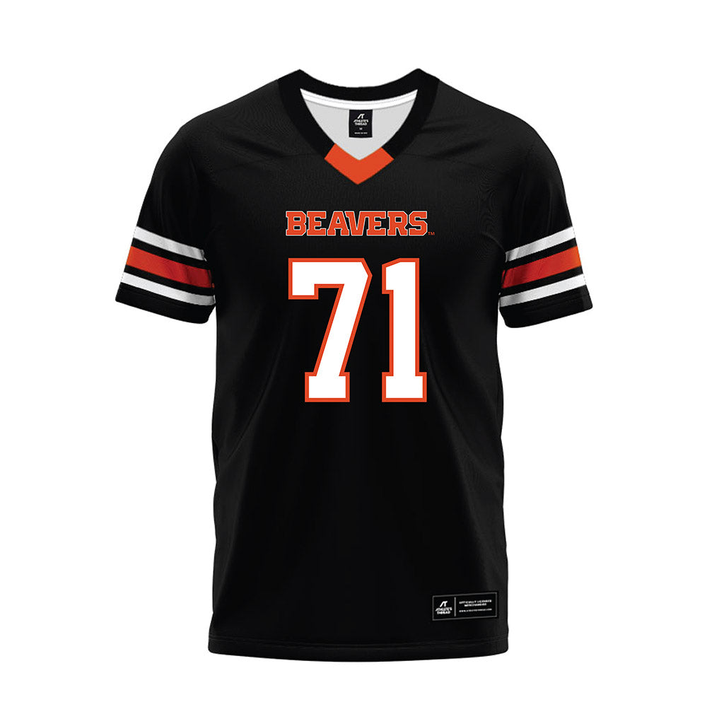 Oregon State - NCAA Football : Josiah Timoteo - Black Premium Football Jersey-0