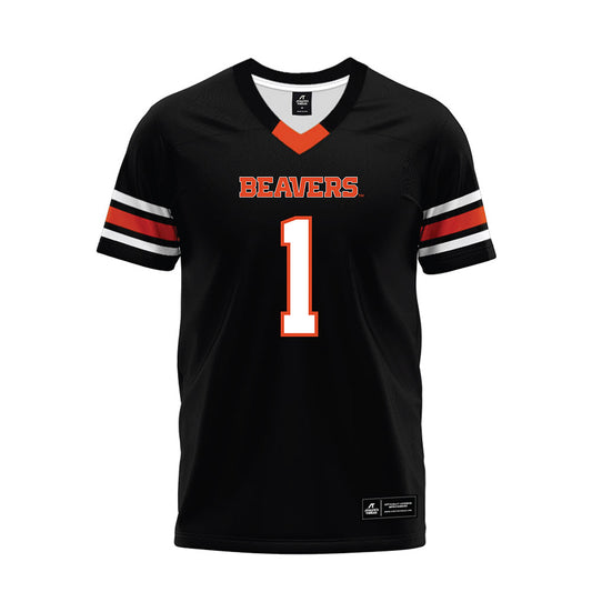 Oregon State - NCAA Football : David Wells Jr. - Black Premium Football Jersey-0