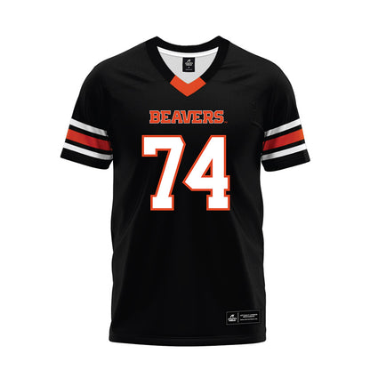 Oregon State - NCAA Football : Jacob Anderson - Black Premium Football Jersey-0