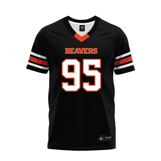 Oregon State - NCAA Football : Tygee Hill - Black Premium Football Jersey-0