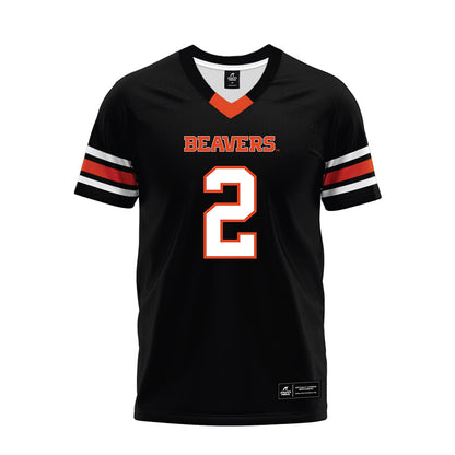 Oregon State - NCAA Football : Aiden Sullivan - Black Premium Football Jersey-0