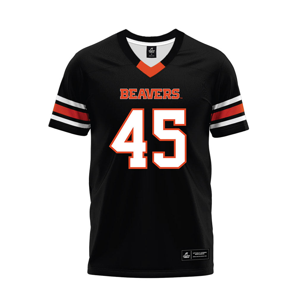 Oregon State - NCAA Football : Jesse Myers - Black Premium Football Jersey-0