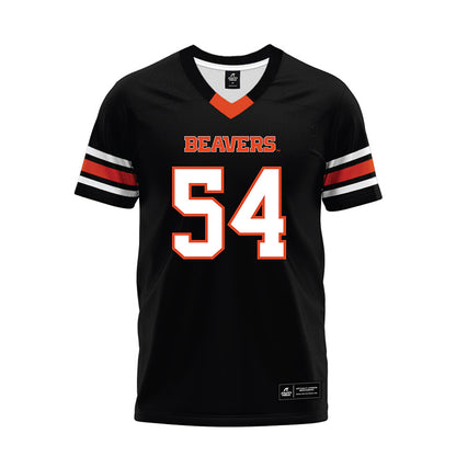 Oregon State - NCAA Football : Adam Hawkes - Black Premium Football Jersey-0
