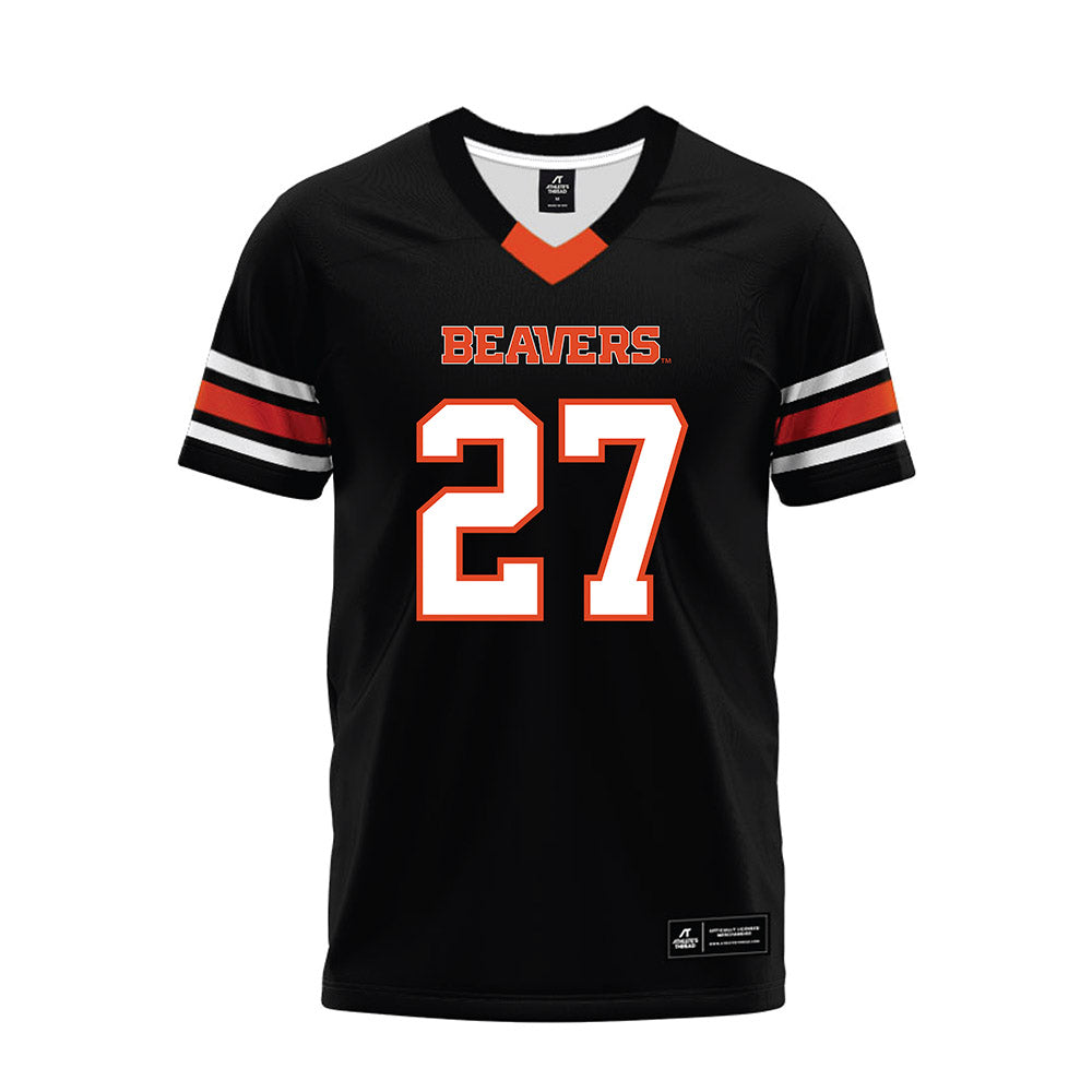 Oregon State - NCAA Football : Bleu Dantzler - Black Premium Football Jersey-0