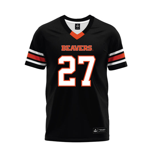 Oregon State - NCAA Football : Bleu Dantzler - Black Premium Football Jersey-0