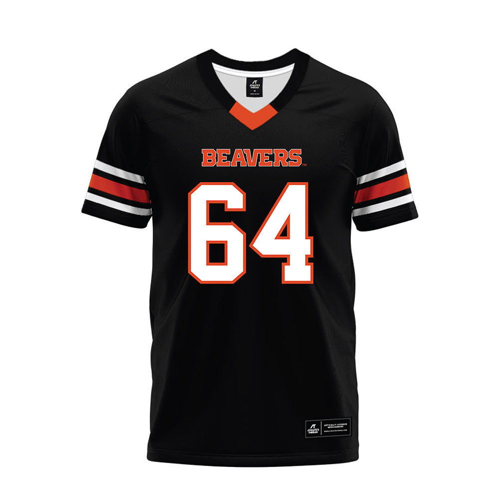 Oregon State - NCAA Football : Ryan Berger - Black Premium Football Jersey-0