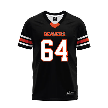 Oregon State - NCAA Football : Ryan Berger - Black Premium Football Jersey-0