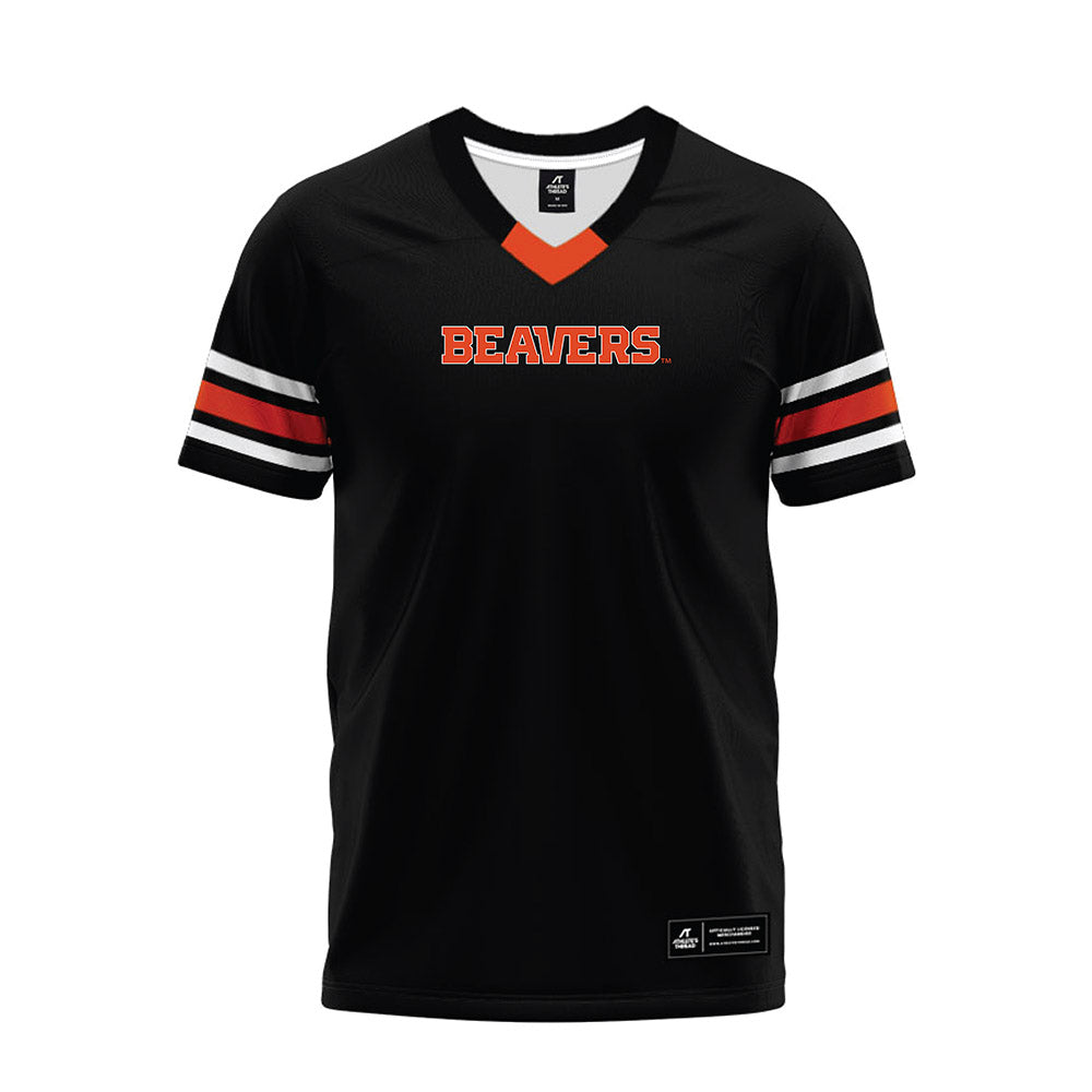 Oregon State - NCAA Football : AJ Newberry - Black Premium Football Jersey-0