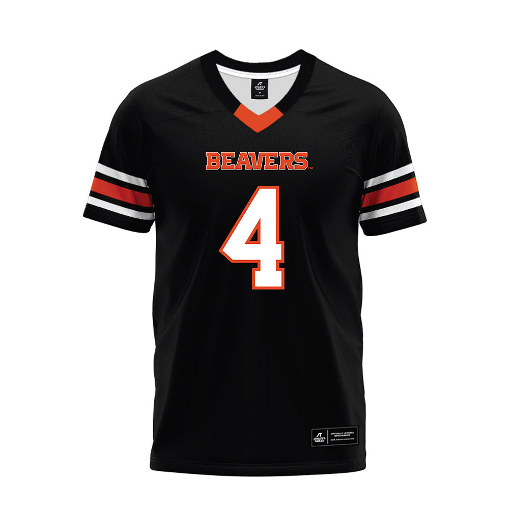 Oregon State - NCAA Football : Darrius Clemons - Black Premium Football Jersey-0